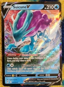 Suicune V 031/203 Swsh07: Evolving Skies Holo - Picture 1 of 2