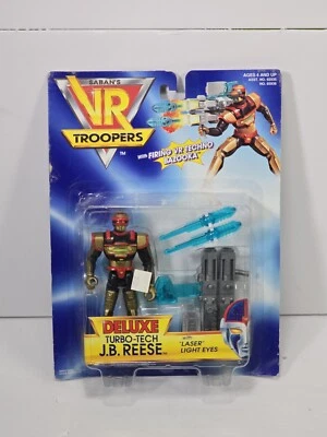 Figura de acción VR Troopers Deluxe Turbo-Tech J.B. Reese nueva 1994 Bandai sin usar, en caja Foto 1 de 4