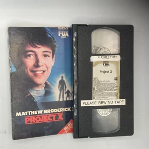 Project X (1987), VHS Movie, CBS Fox Video (1987), Loose slip cover - Picture 1 of 3