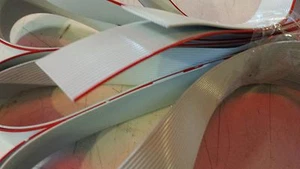 FLACHKABEL 40 adrig grau 1,27mm ca. 0,14qmm 3m    1329J  (Musterbild) - Picture 1 of 2