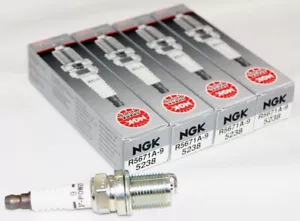 4 Pack Genuine NGK 5238 V Power Racing Spark Plugs R5671A9 Race Tuned Upgraded - Picture 1 of 9