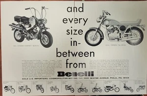 Benelli Dynamo Fireball Sprite Cobra Barracuda Metisse 1968 2p anuncio de motocicleta - Imagen 1 de 1
