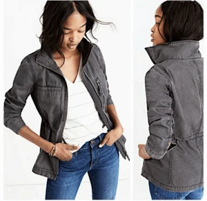 Madewell Surplus olivgrün Utility Jacke Baumwolle Mantel lässig Freizeit - Bild 1 von 8