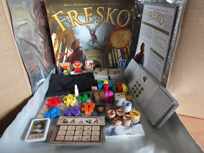Fresko Queen Games inkl 3 Erweiterungen und Die Schriftrollen Erweiterung selten - Bild 1 von 4