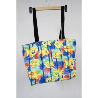 Vintage Retro 80's Reversible Tote Beach Bag Unbranded - Image 1 of 4