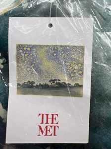 The MET Museum Cross Landscape With Stars 36” Square 100% Silk Scarf NWT! - Picture 1 of 4
