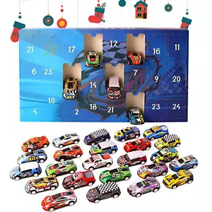 2024 Christmas Car Countdown Toys Advent Countdown Calendar with 24 Car for Kids - Picture 1 of 10