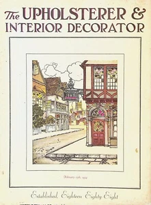 Upholsterer & Interior Decorator Magazine February 15 1934 Art Deco - Bild 1 von 5