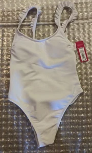 Xhilaration Size XO (00) White 1pc Bathing Suit Ruffles on Adj Straps NWT 183 - Picture 1 of 9