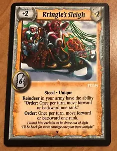 WARLORD Saga of the Storm SOTS SANTA PROMO - KRINGLE'S SLEIGH Christmas RARE CCG - Picture 1 of 1