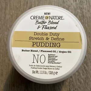 Creme of Nature Butter Blend & Flaxseed Double Duty Stretch/DefinePudding 11.5oz - Picture 1 of 3
