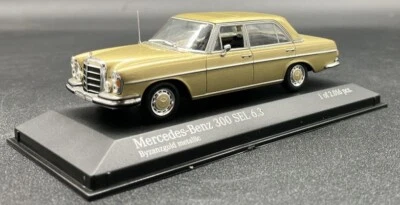 Minichamps 1/43 Mercedes Benz 300 SEL 6.3 1968-72 dorado metálico 430039100 Foto 1 de 4