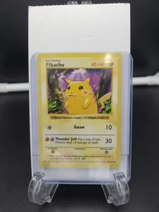 PIKACHU RED CHEEKS SHADOWLESS POKEMON BASE SET 58/102 MISPRINT - Picture 1 of 2