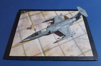 F-104 Starfighter diorama base 1/48 ( cm. 37,5x28x1 ) ready for use - Immagine 1 di 3