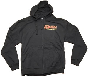 XL SAXON 2019 Tour Zippered Hoodie Date Back Black Size NEW Authentic - Picture 1 of 5