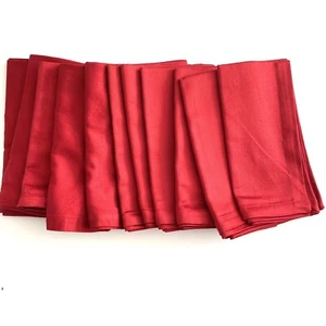 "Paquete de 11 servilletas de tela de tela roja de 20"" x 20""" - Imagen 1 de 2