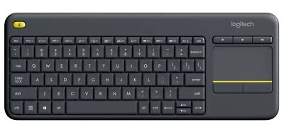 Logitech Wireless Touch K400 Plus RF Wireless Keyboard - US English Layout - Imagen 1 de 2
