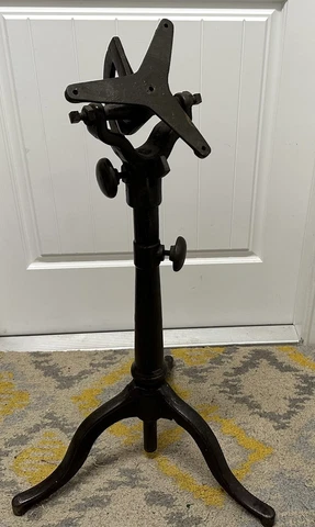 ANTIQUE CAST IRON DRAFTING TABLE BASE INDUSTRIAL DESK ADJUSTABLE Cover