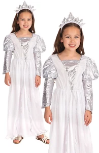 Costume vestito bambina principessa bianca sposa fantasia libro settimana outfit - Foto 1 di 4