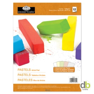 Royal Langnickel 9" x 12" 180gsm Pastels 5 Coloured Paper Artist RD356 12 Sheets - Picture 1 of 1