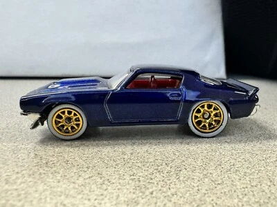 2022 Hot Wheels Ultra Hots ‘70 Chevy Camaro RS Blue Decal Delete Wheel Swap - Image 1 of 4
