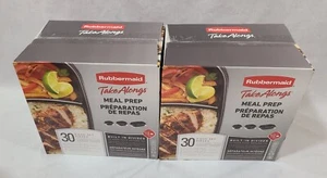 Rubbermaid Meal Prep Take Alongs Containers 30 Pieces Per Box - 2 Boxes FREESHIP - Picture 1 of 6