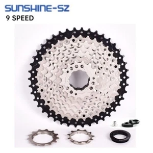 SUNSHINE 9 Speed Cassette Silver 11-32T 36/40/42/46/50T Fit For Shimano MTB Bike - Picture 1 of 10