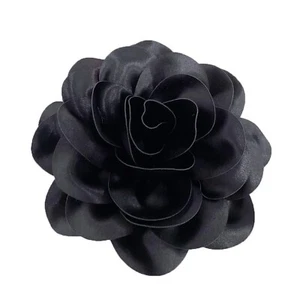 Dainty Satin Fabric Rose Flower Extra Large Big Brooches Lapel Pins Delicate ... - Picture 1 of 5