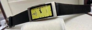 Cavadini Titan Women's Watch Bananas Form Face Plain Good Readable Leather Band - Picture 1 of 3