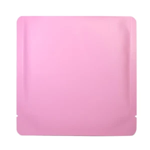 New Flat Matte Open Top Pink Pouches Multiple Quantities 15x15cm (5.9x5.9in) - Picture 1 of 3