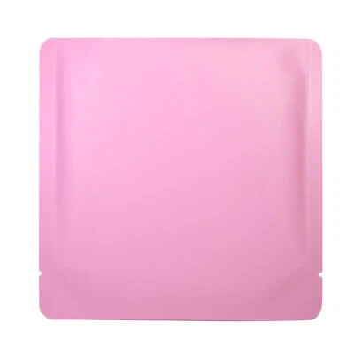 New Flat Matte Open Top Pink Pouches Multiple Quantities 15x15cm (5.9x5.9in) - Image 1 of 3
