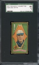 1911 T205 Gold Border Baseball Doc White SGC 3
