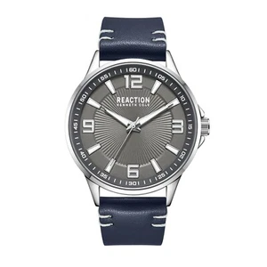 Kenneth Cole Reaction Men's Watch With Genuine Leather Strap KRWGA2187601 - Picture 1 of 2