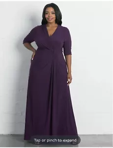 Kiyonna Romance By Moonlight Kleid Aubergine 3X - Bild 1 von 9