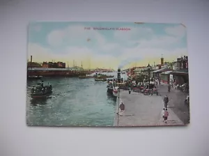 Broomielaw postcard, Glasgow - Paddle Steamers, Clyde Steamers, Ships etc. - Picture 1 of 2