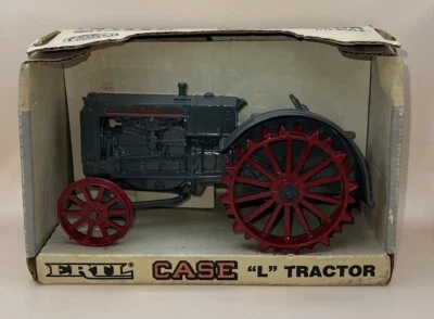 1987 ERTL Case L trator metal fundido escala 1:16 oscilante frontal - caixa de danos - Imagem 1 de 4