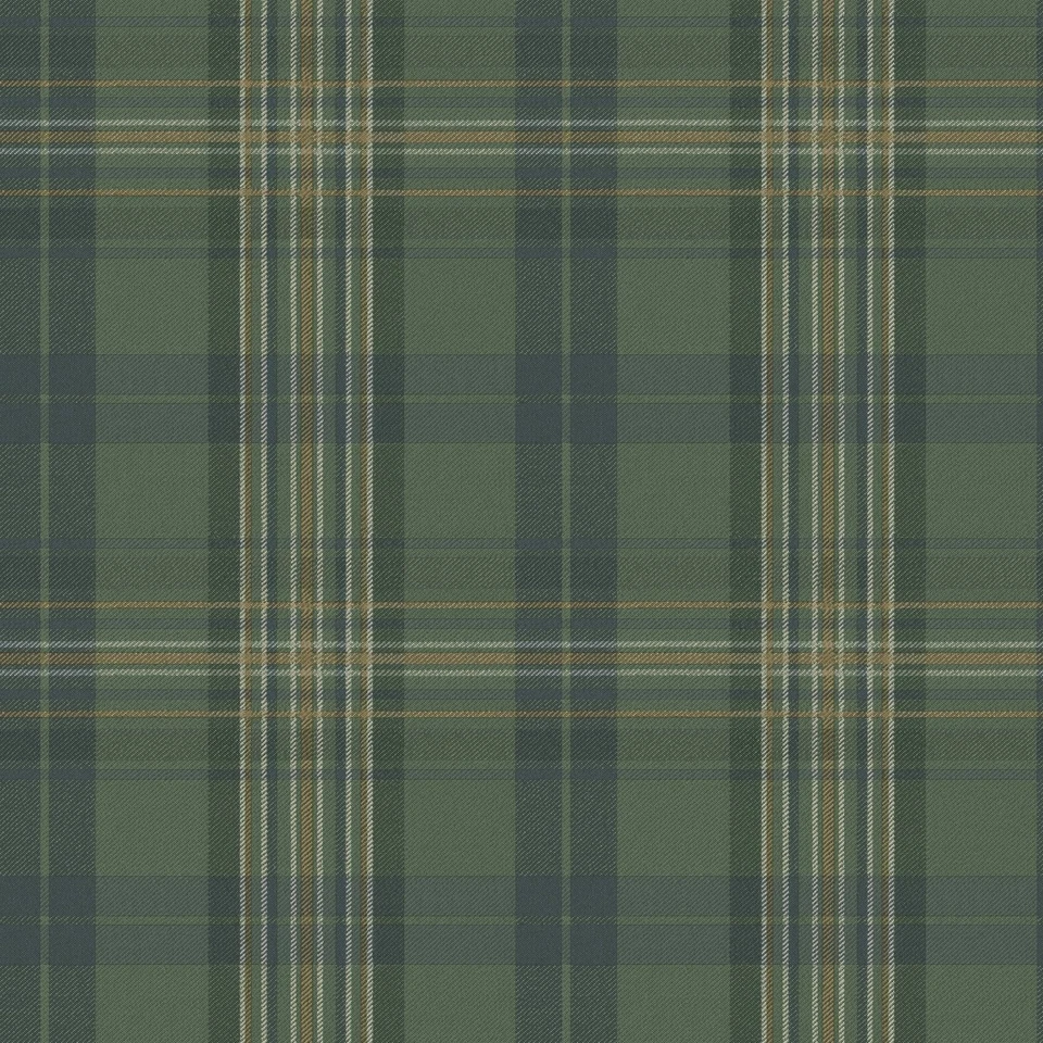 MAN330212 Austin Plaid Wallpaper, Green - Image 1 of 1