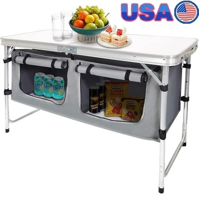 Mesa de Camping Portátil Plegable Ligera Plegable Exterior Mesa de Comedor Nueva Foto 1 de 4