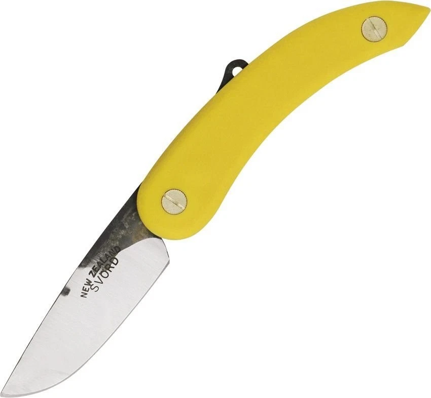 Navaja de Bolsillo Plegable Svord Yellow Peasant Extended Tang Alto Carbono 136 - PKPPY Foto 1 de 1
