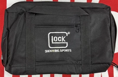 Glock Double Pistol Range Bag w/ Carry Handle Dual Padded Handgun Soft Case - Image 1 of 3