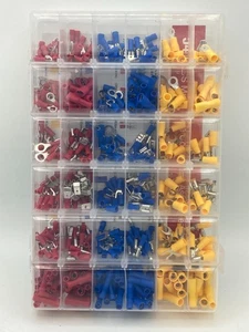540PCS Mixed Quick Disconnect Electrical Insulated Butt Bullet Spade Fork Ring S - Picture 1 of 5