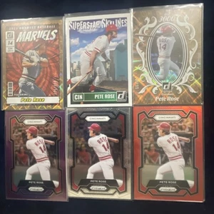Pete Rose #/SP Donruss&Prizm Card Lot(6)-/99,/999! Skyliners, Marvel, Mr3000 - Bild 1 von 2