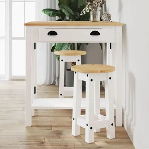Bar Stools Kitchen Bar Chair Pub Stool Counter Chair Solid Wood Pine vidaXL - Picture 1 of 10