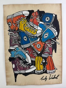 ANDY WARHOL COA art painting original drawing vintage paper signed stamped - Picture 1 of 3