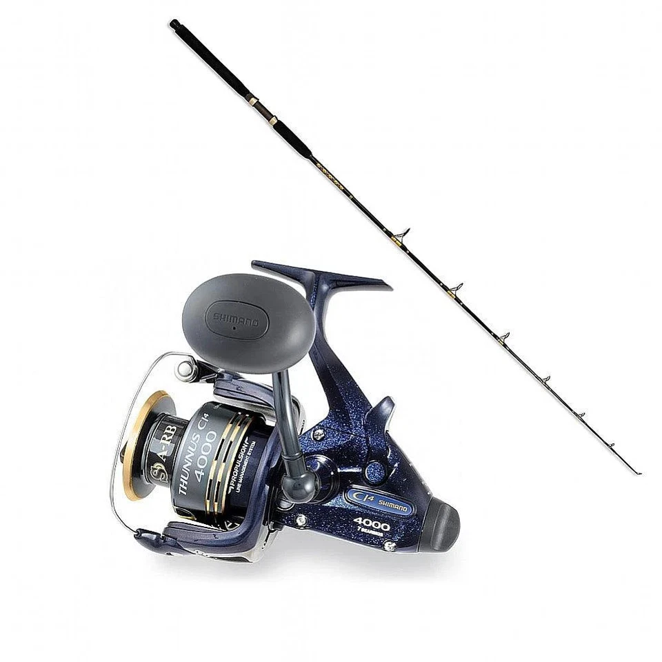 Shimano THUNNUS 4000 CI4 SW SPIN with SPC 10-25 6'6" CHAOS Gold Combo - Image 1 of 1