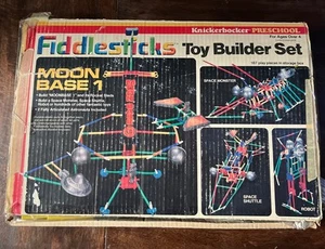 Vintage Fiddlesticks Moon Base 1 Toy Builder Set mit Box und Anleitung gebraucht - Bild 1 von 6