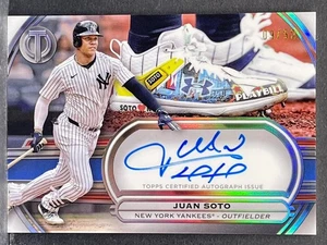 Botines Topps Tribute To 2025 Juan Soto #TTC-JS autógrafo en tarjeta automático - Imagen 1 de 2