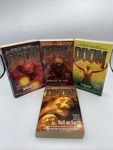 Doom Paperback 4 Set 2005 Hell On Earth Infernal Sky Endgame Worlds On Fire Lot - Imagen 1 de 5
