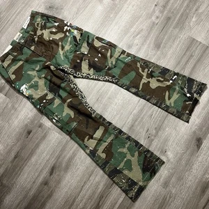 Gallery Dept. LA Camo Flare Pants Size 28 - Picture 1 of 22
