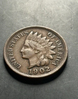 1902 Indian Head Penny/Cent - Nice Details - FREE SHIPPING - Image 1 of 4